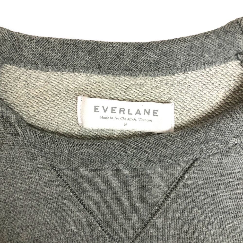 Everlane Mens The 100% Human Typography Sweatshirt Size S Heathered Grey Gray - Picture 10 of 11